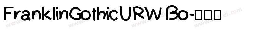 FranklinGothicURW Bo字体转换